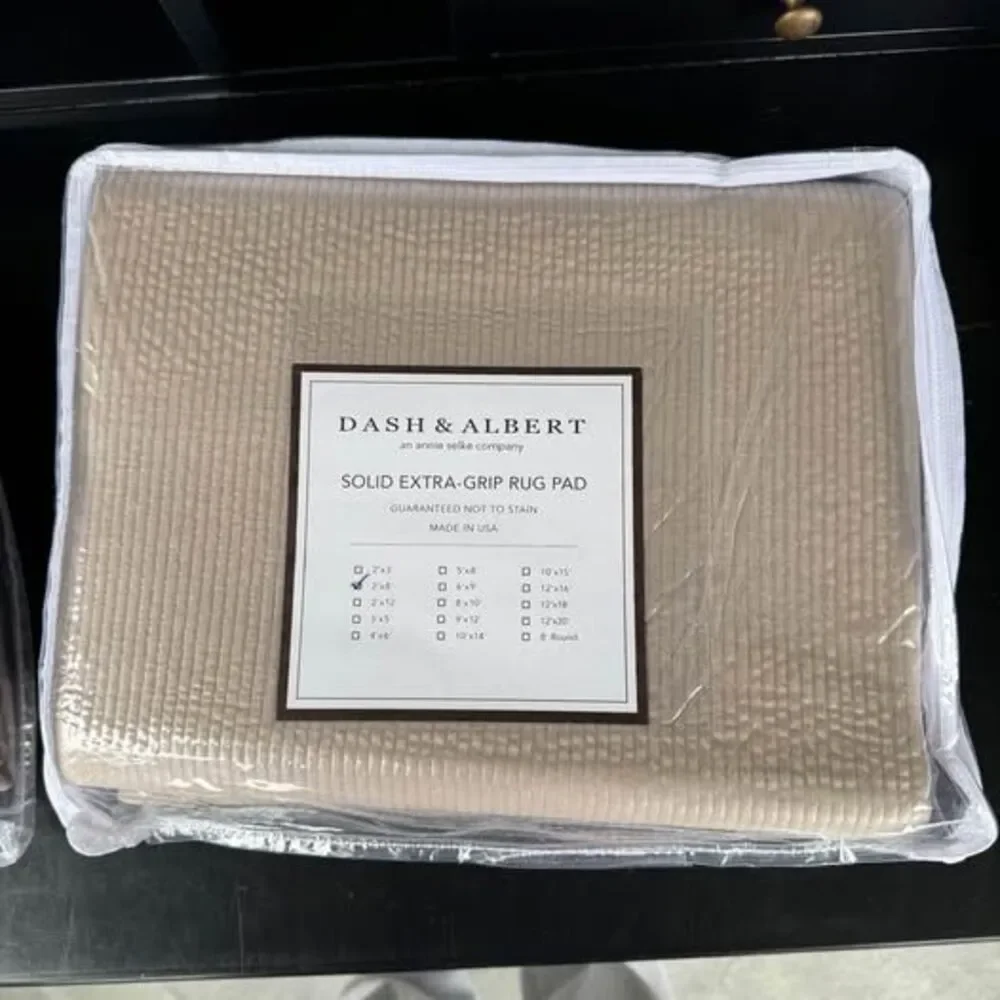 Dash & Albert Solid Extra-Grip Rug Pad 2’ x 8’ Runner – New in Package (2 availa